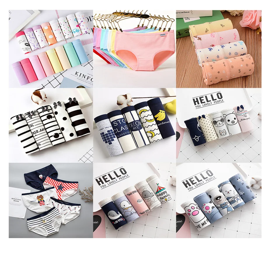 4 шт./лот женские трусики высокого качества хлопковые средняя посадка интимные