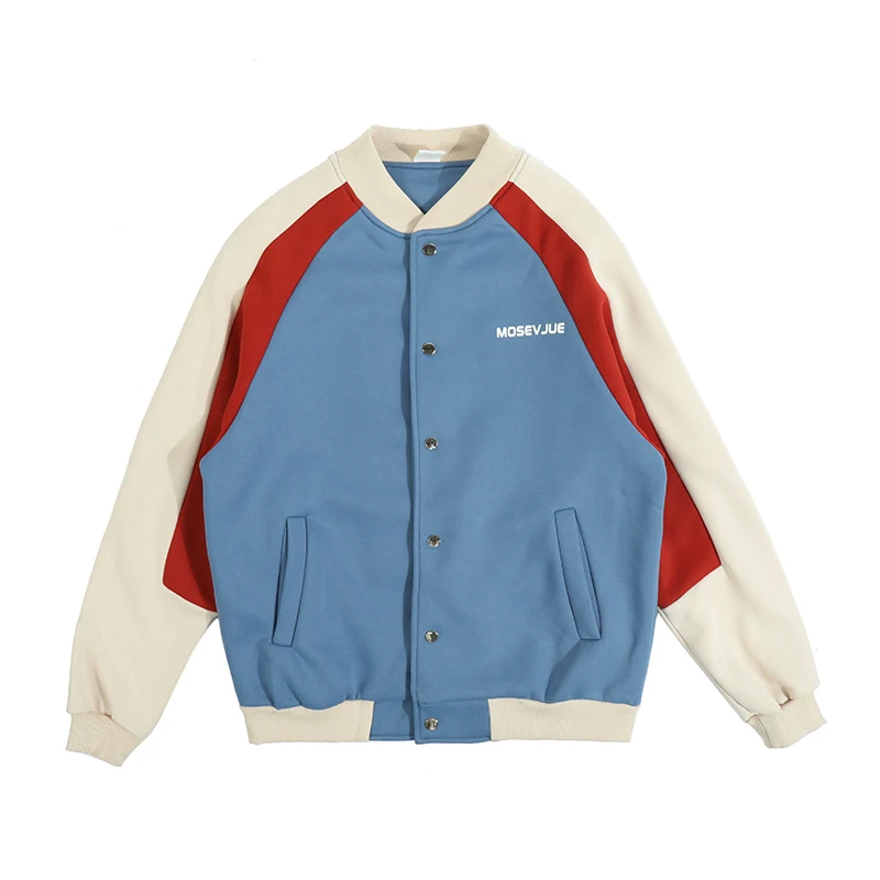 

Korean Patchwork Oversized Jacket Kpop Couple Clothes Fashion Spring Hip Hop Coat Men Streetwear Harajuku Baseball Uniform Male