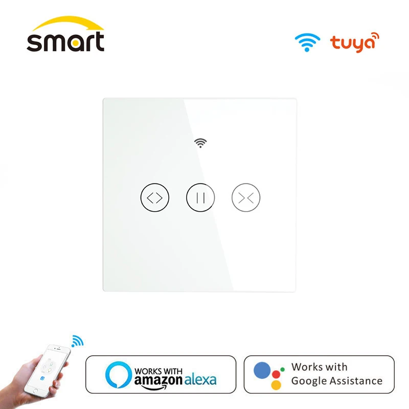 

Роликовый затвор для штор Tuya Smart Life, ЕС Wi-Fi переключатель для электрических моторизованных жалюзи с дистанционным управлением, Google Home Aelxa Echo