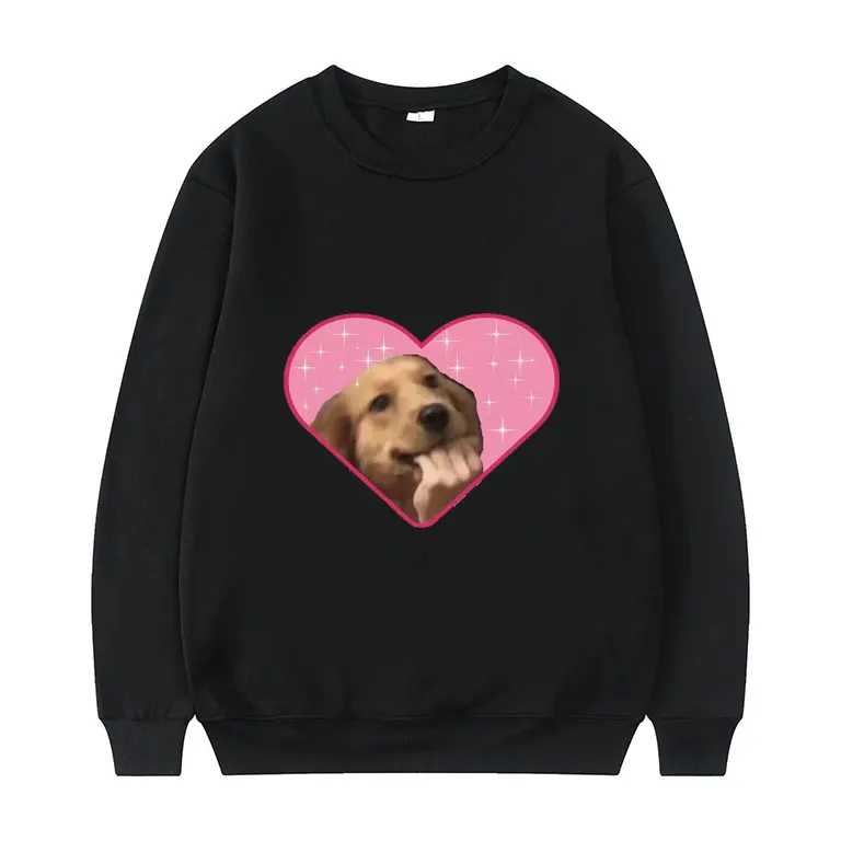 

Funny Dog Golden Retriever Pattern Print Sweatshirt Cute Love Graphics Pullover Men Women Couples Oversized Loose Streetwear