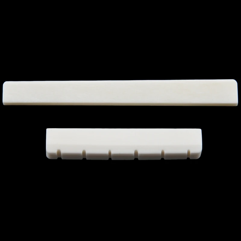 

Classical Guitar Bone Slotted Saddle Nut Set