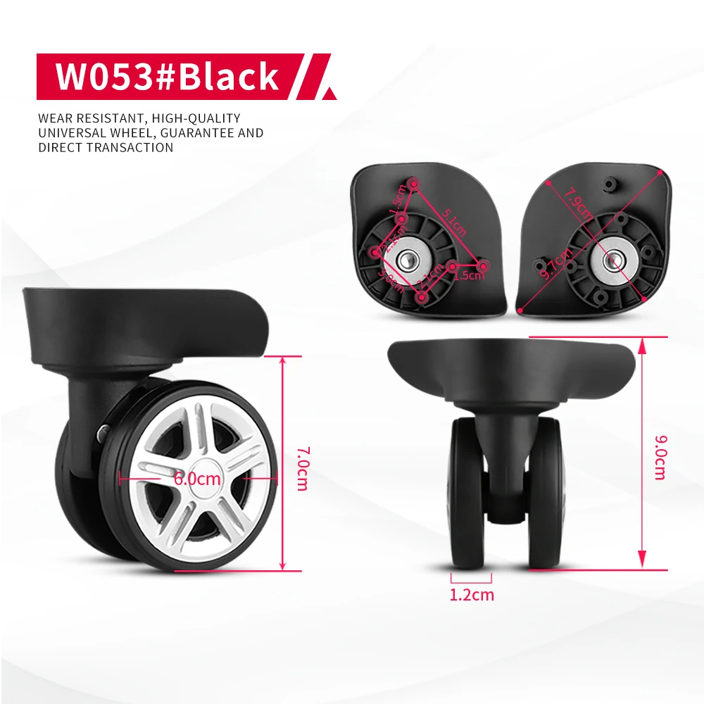 DILONG W053 Trolley suitcase wheel accessories repair suitcase wheel luggage password  universal roller customization caster