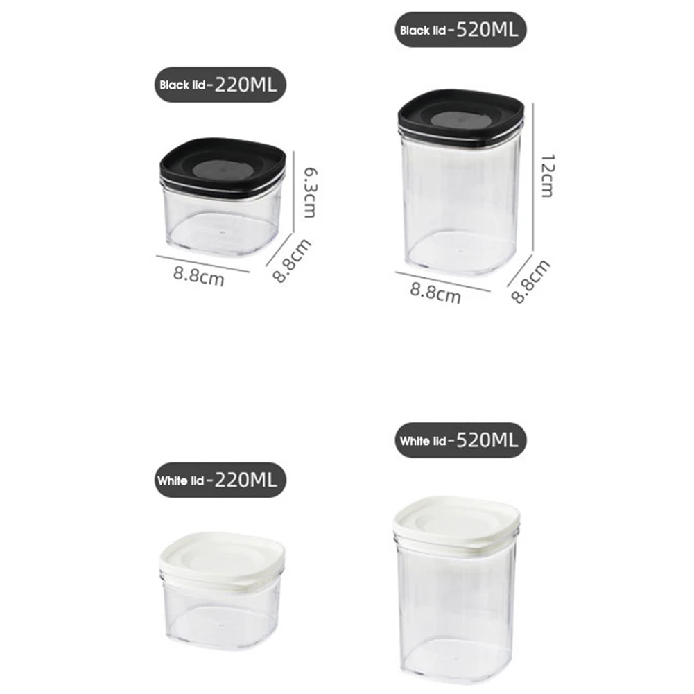 

Stackable Food Storage Container Airtight Noodle Box Multigrain Storage Can