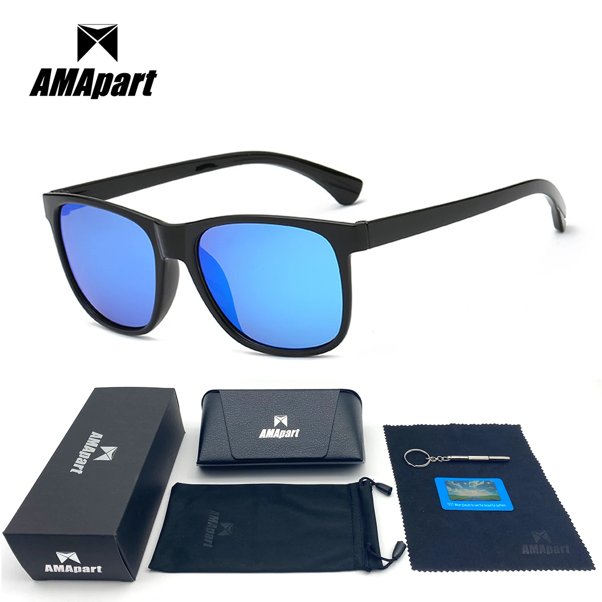 

AMApart High Quality Polarized Sunglasses For Men Women Driving Fishing Sports Outdoors UV400 Protection Anti-Glare