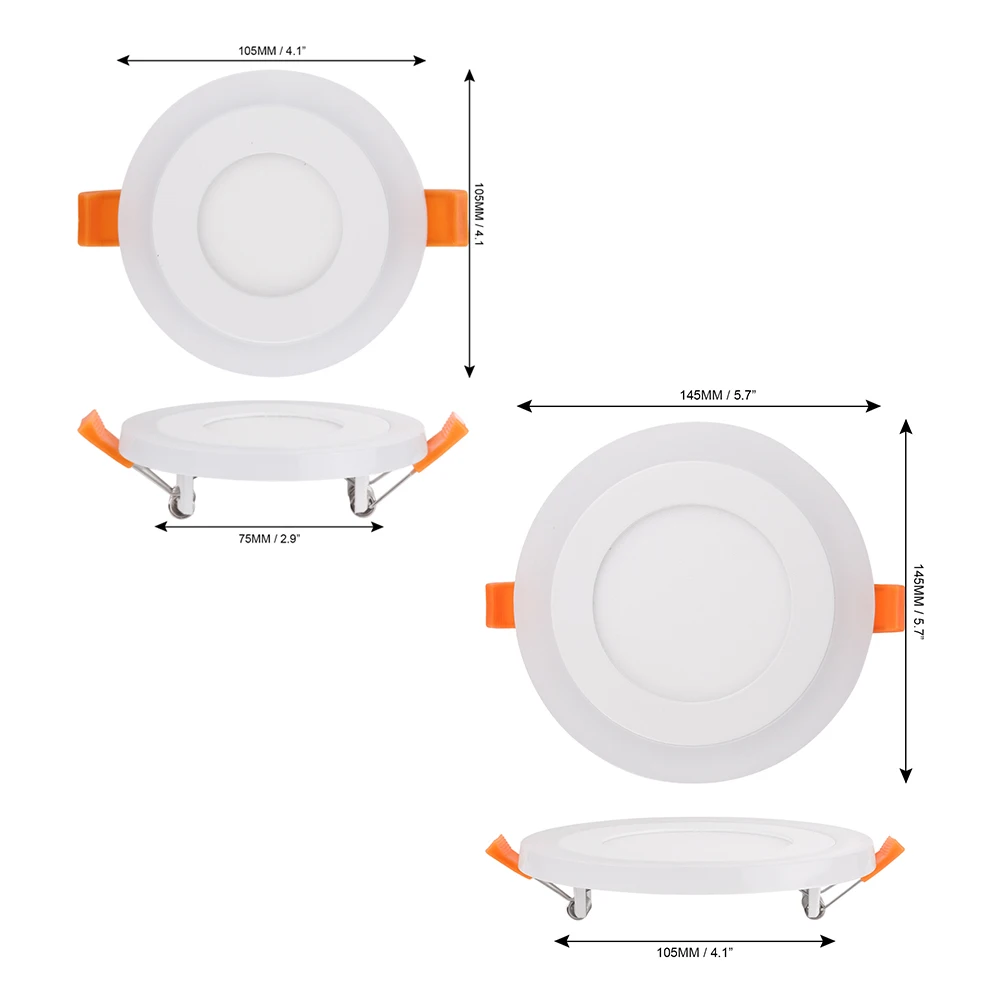 

LED Recessed Downlight RGB Panel Ceiling Spot Light Bedroom Indoor Lighting Remote Control 6W 9W Panel Spot Lamp Home Decor