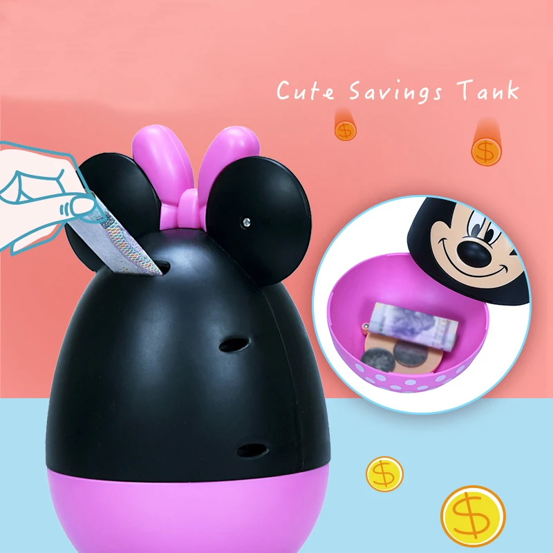 Disney мультфильм Микки Маус Минни стакан копилка для девочек и детей депозитная