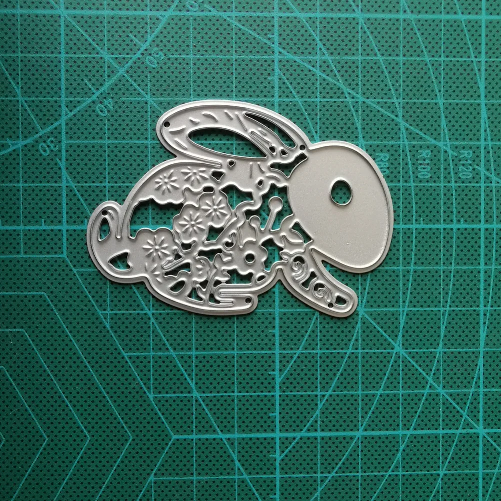 Металлические штампы с пасхальным Кроликом трафареты животных для скрапбукинга