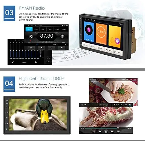 Автомагнитола на Android с GPS навигацией видеоплеером сенсорным экраном и функцией