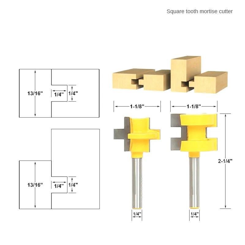 2 шт 1/4 &quotфреза комплект для конических фрез концевых создания выпуклой филенки 3