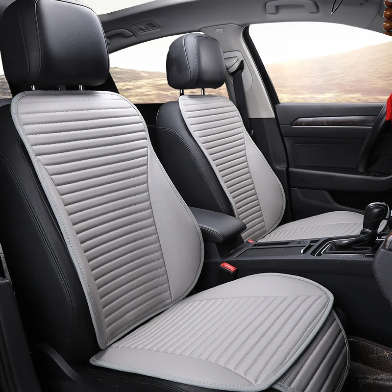 

Easy Clean Not Moves Car Seat Cushions, Accessories For Kia Rio Universal Pu Leather Non Slide Seats Cover Water Proof M4 X30