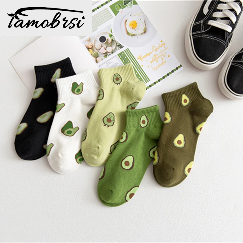 5 пар/лот женский носки башмачки для детей с года до трех лет фрукты вышивка
