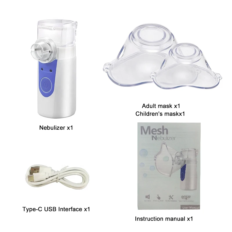 

Povihome Medical Nebulizer Mini Handheld Portable Inhaler Silent Ultrasonic Asthma Children Adult Atomizer Health Care Tool USB