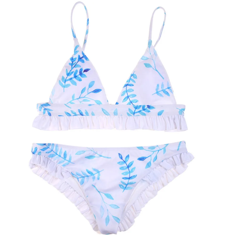 

Bikini 2021 New Sexy Printed Lace Split Swimsuit Summer Fashion Swimwears