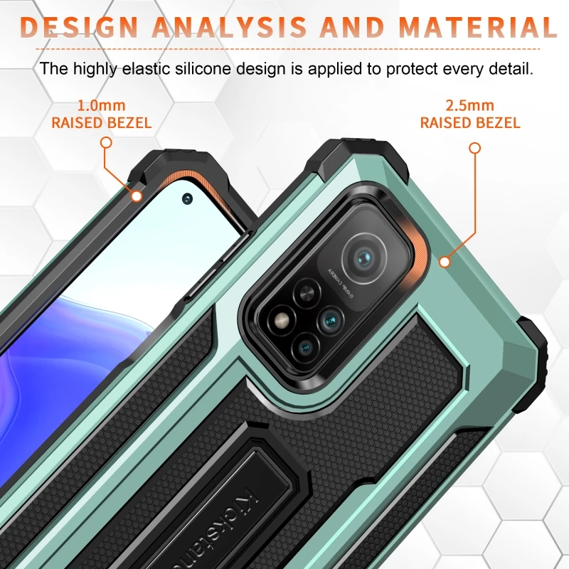 

Suitable for XiaoMi Note10 Lite Mi 10T 11 K40 Redmi 9C 9A Jazz Anti-Fall Ring Car Holder Mobile Phone Case