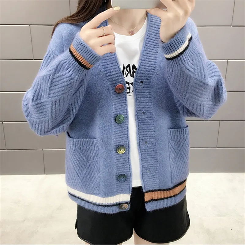 Acylic женский осенний зимний свитер куртка пальто верхняя одежда с длинным рукавом