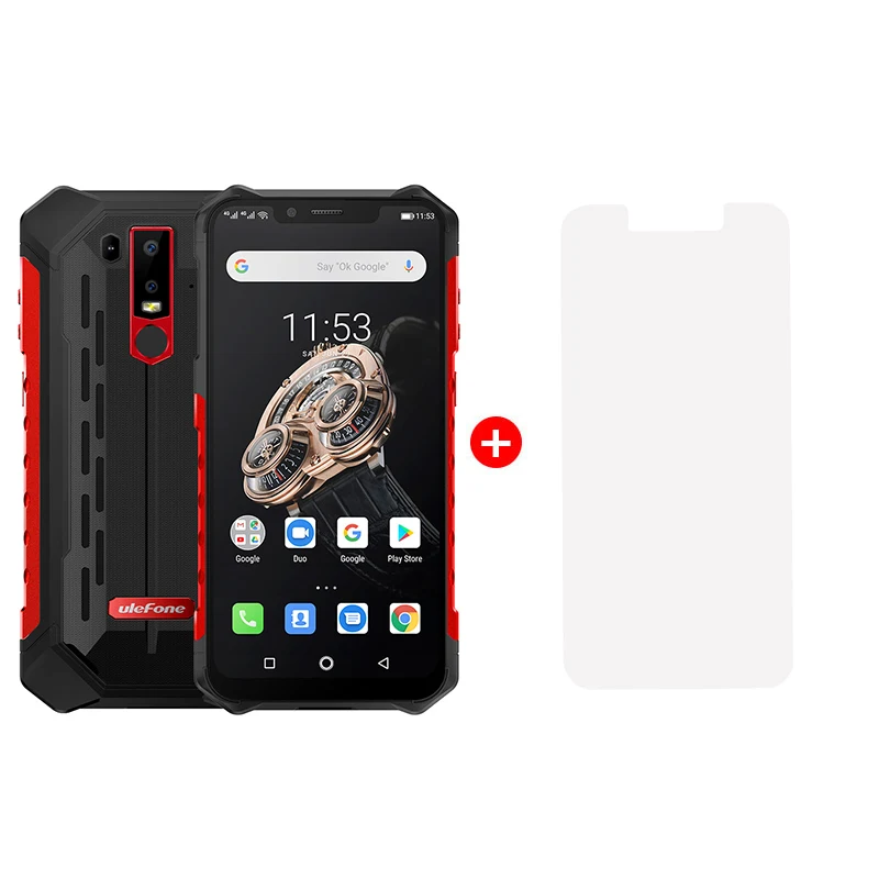 Ulefone Armor 6 телефон смартфон телефоны смартфоны Android 8.1 водонепроницаемый IP68 NFC 6GB+128GB глобальная версия - Цвет: Red