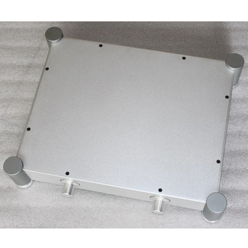 

Vogue 340*430*92MM All Aluminum Pure Rear Stage Amplifier Chassis Box House DIY Enclosure With Feet Knob Amplifier Case Shell