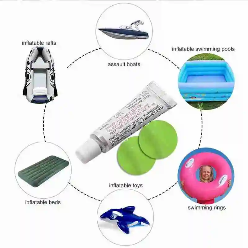 3 комплекта матрас для бассейна ремонт дивана из ПВХ плот лодка патчи надувание Glu