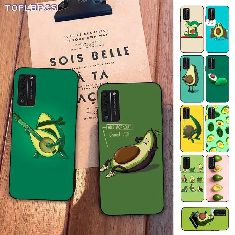 

TOPLBPCS Art Funny avocado Fruit Soft Phone Cover for Huawei Honor 8 x 9 10 20 V 30 pro 10 20 lite view 7A 9lite PLAY case