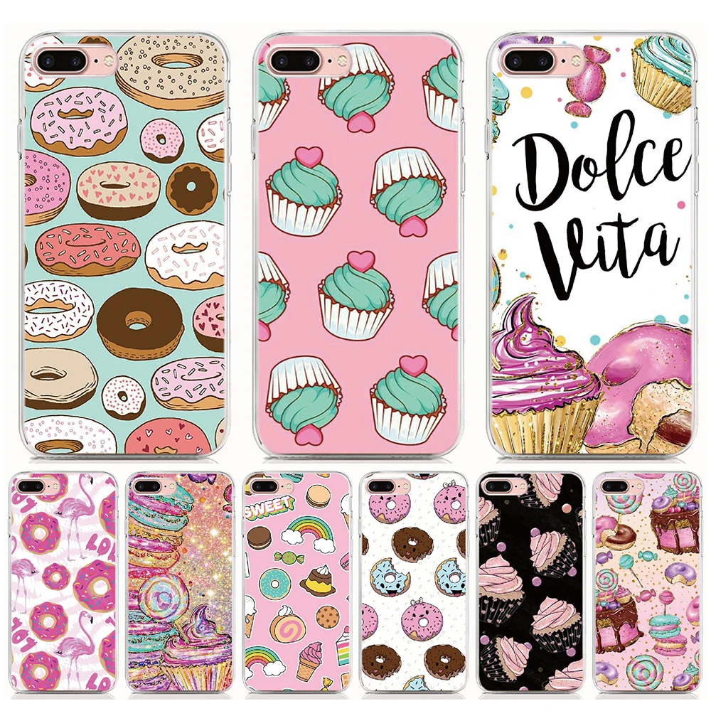 

For BQ Aquaris vsmart Active 1 JOY 1 Plus X2 X pro U2 lite C V VS X5 PLUS M5 Case Cupcakes Back Cover Soft TPU Phone Case