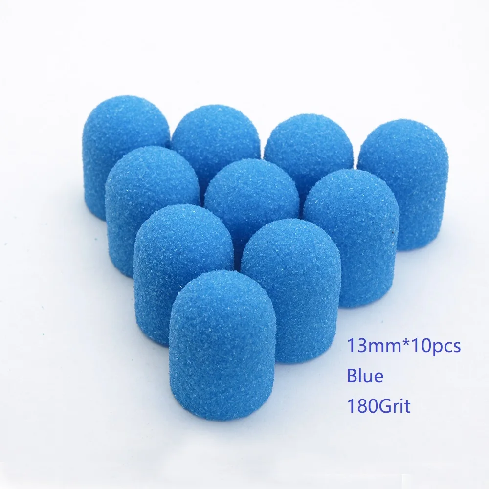 Колпачки шлифовальные для педикюра и ногтей 10 шт.