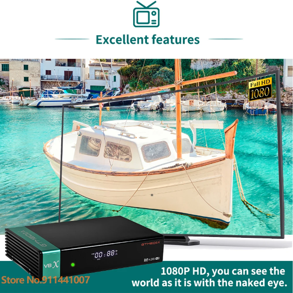 DVB s2x gtmedia V8X H.265 цифра спутниковый телевизионный ресивер blulit Wi Fi поддержка CA слот