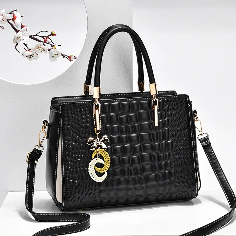 

Большая Сумка-тоут для женщин в стиле ретро, женская брендовая роскошная сумка-Кроссбоди с подвеской под камень, с роскошной ручкой