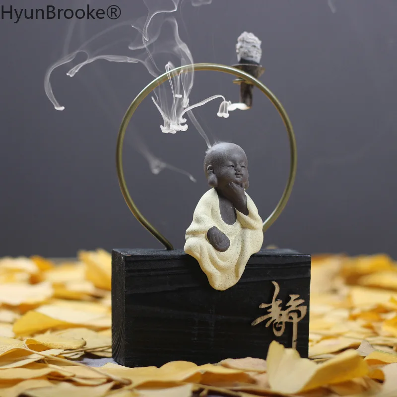 Zen Style керамический маленький монашеские благовония держатель для горелка конус