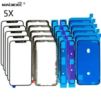 5x replacement front screen glassmetal frame bezelip67 tape for apple iphone x xs max xr 11 pro max waterproof adhesive tape