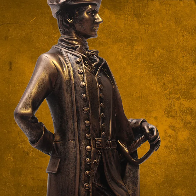 

Napoleon Figure Statue Home Decoration Resin Knight Sculpture Medieval European Victory Character Armor Warrior Crafts Ornaments