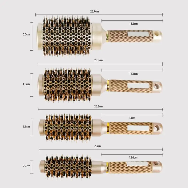 

Professional Salon Styling Tools Round Hair Comb Hairdressing Curling Hair Brushes Comb Contain Hair Rollers Magic Hair Curlers
