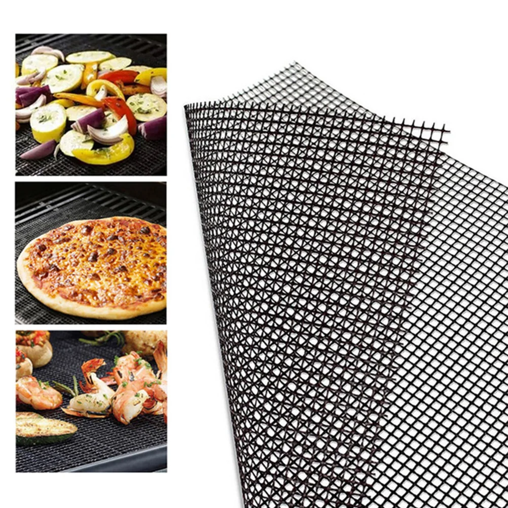 

Multifunctional Non-Stick BBQ Mesh Grilling Mat Pad PTFE Baking Sheet Meshes for Outdoor Picnic Cooking Barbecue