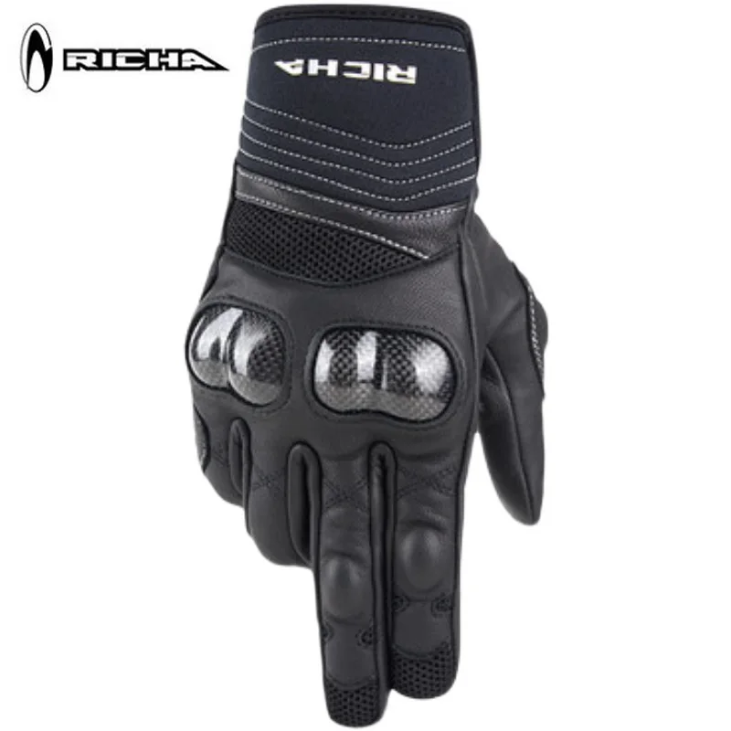 Мотоциклетные Перчатки RICHA мужские защитное снаряжение из овчины и углеволокна