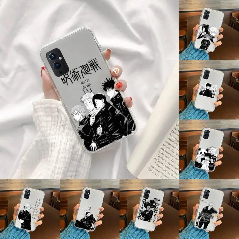 

Jujutsu Kaisen Anime Phone Case Transparent For OnePlus 9 8 7 7t 8t Oppo find X3 X2 reno5 Vivo X60 X50 Pro MeiZu 17 16XS