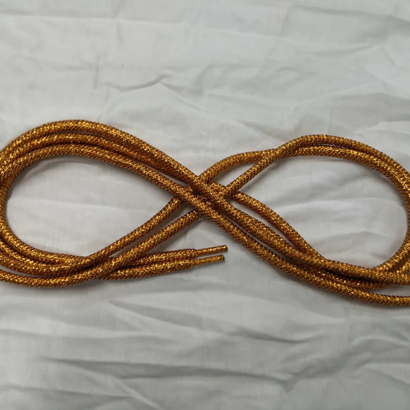 1Pair Shiny Gold Silver Thread Shoelaces Glitter Flat Shoelaces Sparkly Bootlaces Colors Shimmering 100/140cm Shoe Laces Colored