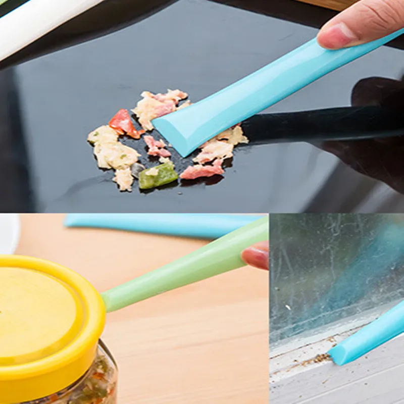 

Five in a bag！2124 multifunctional cleaning scraper range cleaning double head scraper slot dirt remover