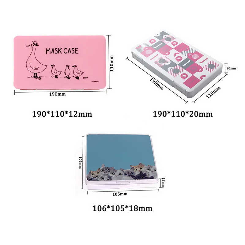 Модный портативный держатель маски для лица коробка хранения чехлов коробки |