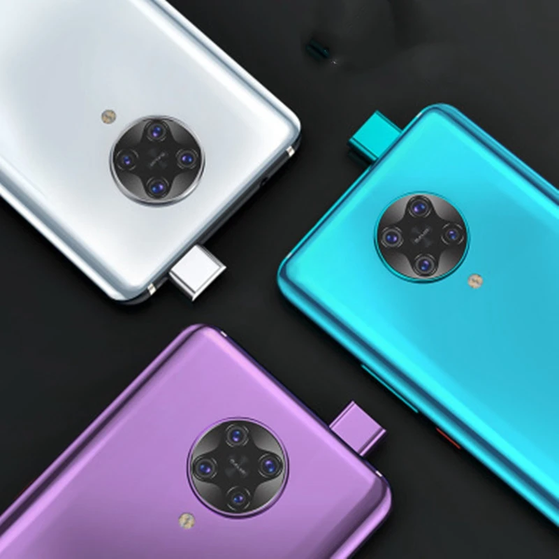 Объектив камеры на xiaomi pocophone f2 pro Полное покрытие защитное металлическое кольцо +