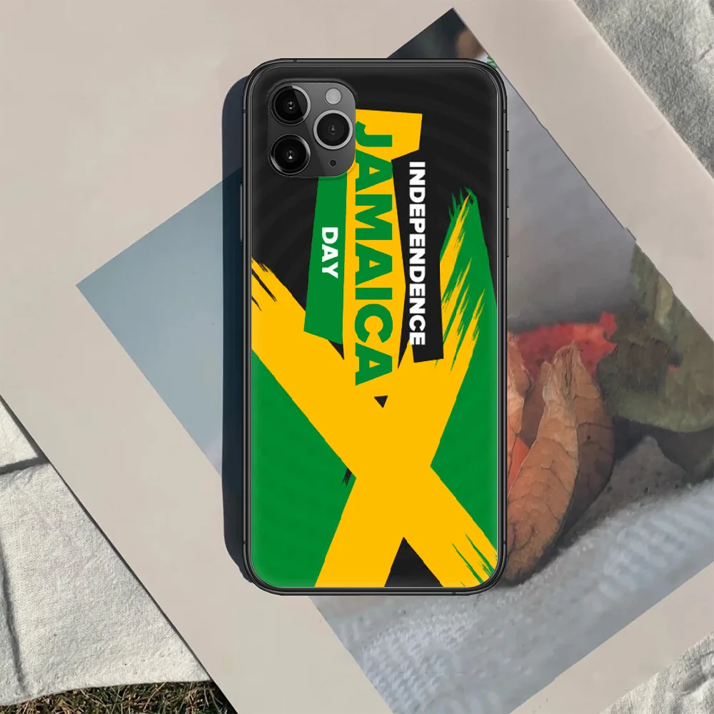 

jamaica flag Phone Case Cover Hull For iphone 5 5s se 2020 6 6s 7 8 12 mini plus X XS XR 11 PRO MAX black Cover Pretty Bumper