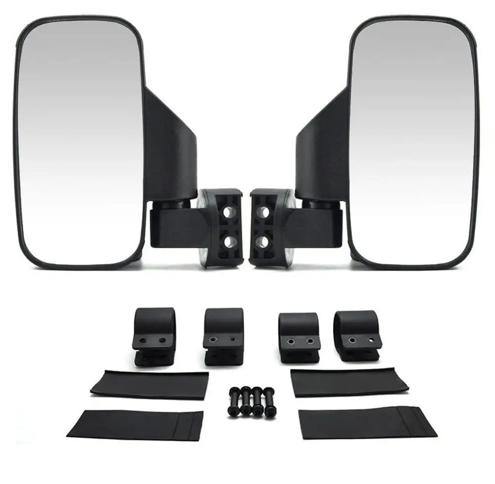 

2pcs End Mirrors Rectangle Billet Aluminum Black Anti-Glare Motorbike Side Rearview Mirrors For Beach BuggySL-UTV-8