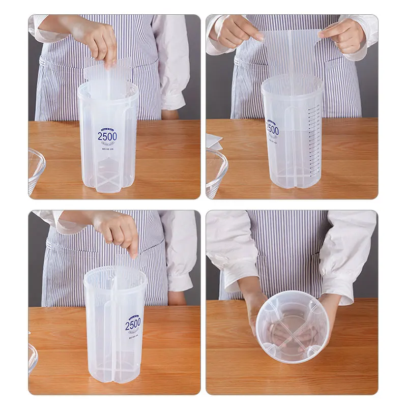 

Kitchen Storage Box Food Storage Box Kitchen Supplies Grain Storage Tank Moisture-Proof Sealed Cans Transparent Organizers