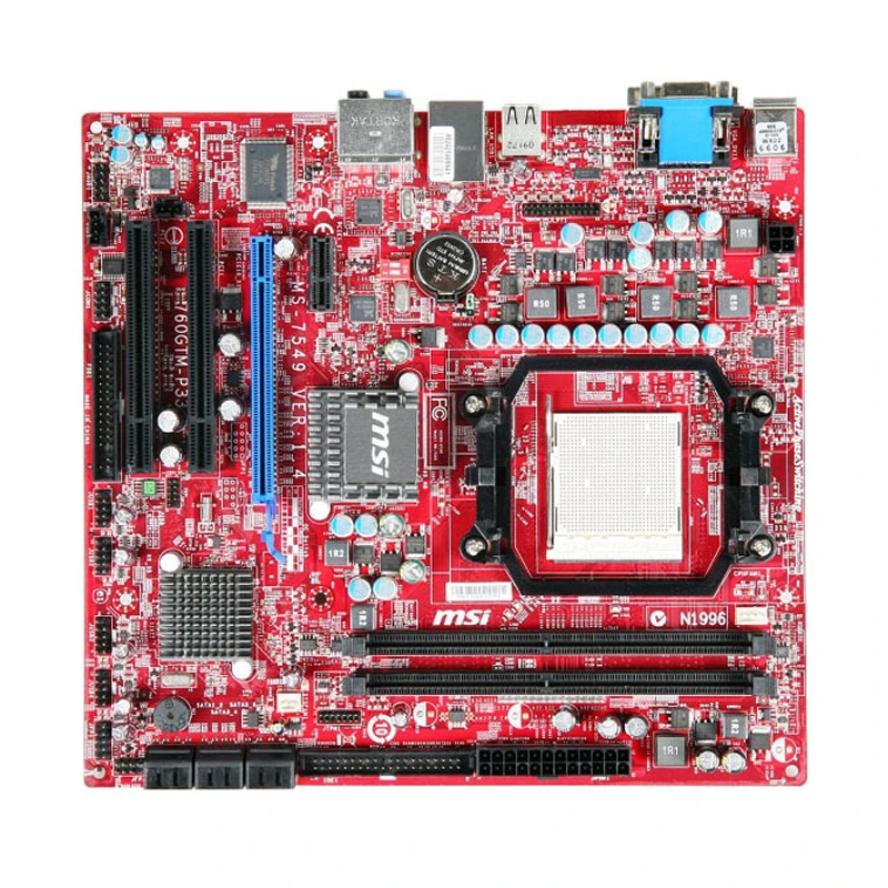 socket am2 msi 760gtm p33 desktop motherboard ddr2 8gb amd 760g sb2 0 1×pci e x1 support athlon ii x4 600e x435 cpus atx free global shipping