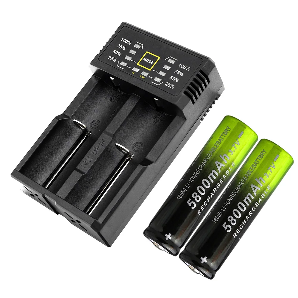4 шт. 18650 Батарея 3 7 V 5800 мА/ч литий ионный аккумулятор для электронная сигарета