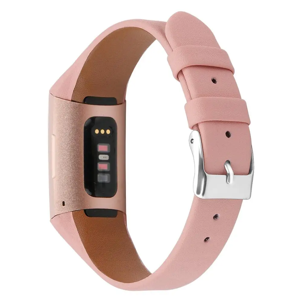 Ремешок из натуральной кожи L/S для Fitbit Charge 4 Band сменный Браслет смарт браслета