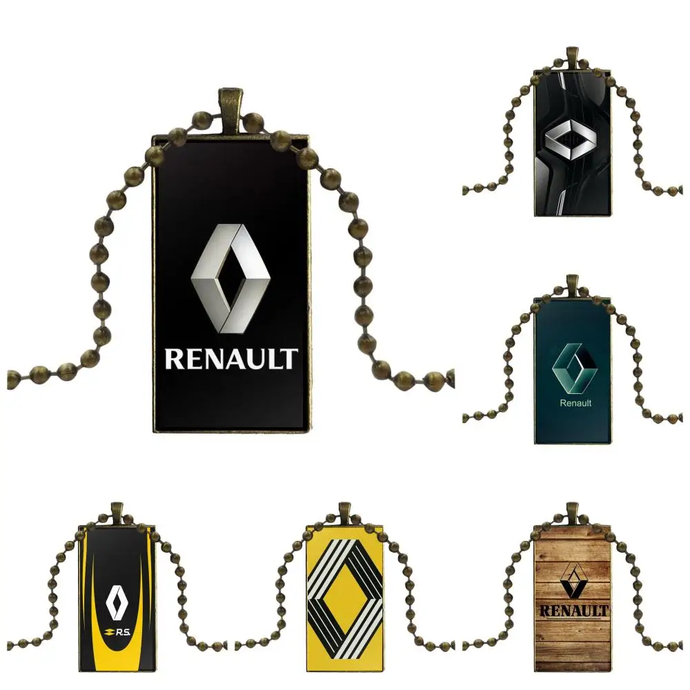 Фото Для унисекс подарок Renault S. ads логотип мода стекло кабошон ожерелье с женщин