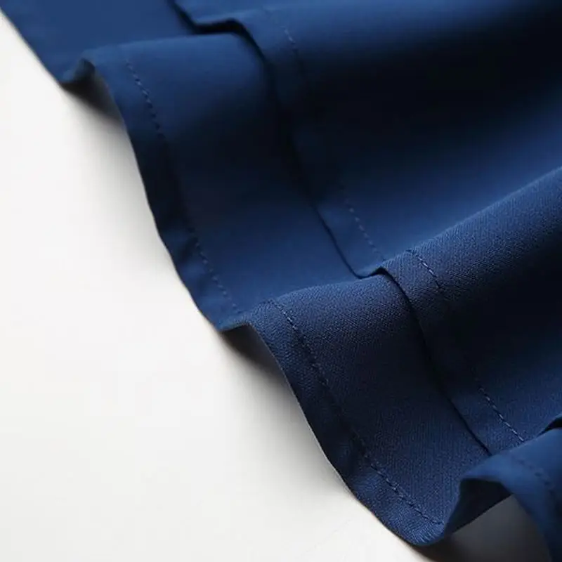 

Only Plus Fashion light luxury blue Party dress temperament Sashe Slim Women A-Line Dress Office Lady Patchwork Vestidos