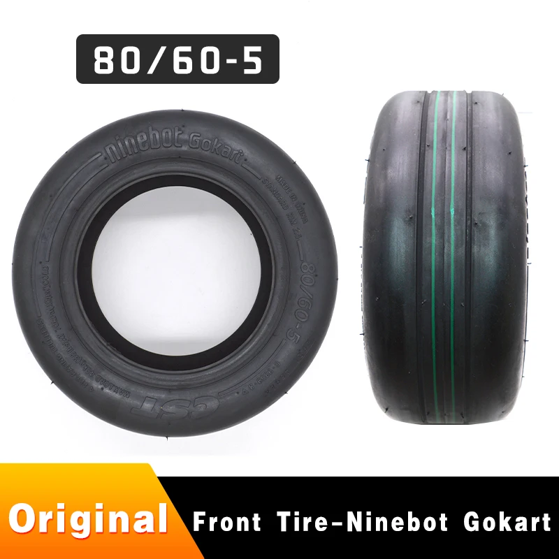 

Original 80/60-5 Front Wheel Tire Tubeless Tire For Ninebot Gokart Pro Kart Kit Outer Tyre Accessories