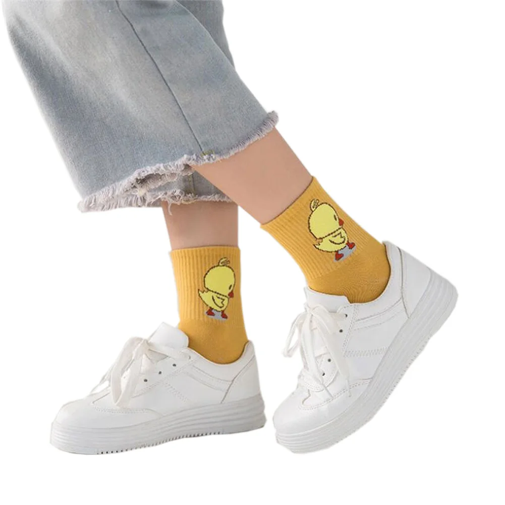 1 пара женские носки с мультяшным принтом|Носки| |