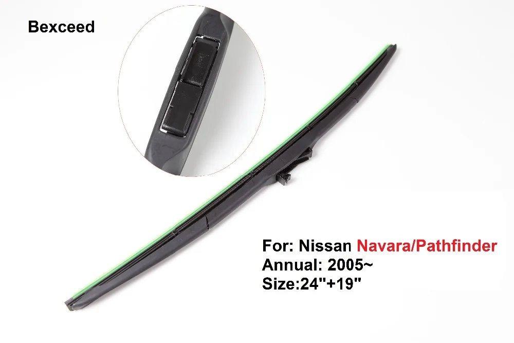 1 пара (24 + 19 дюймов) высокое качество превышает стандартное лезвие для Nissan