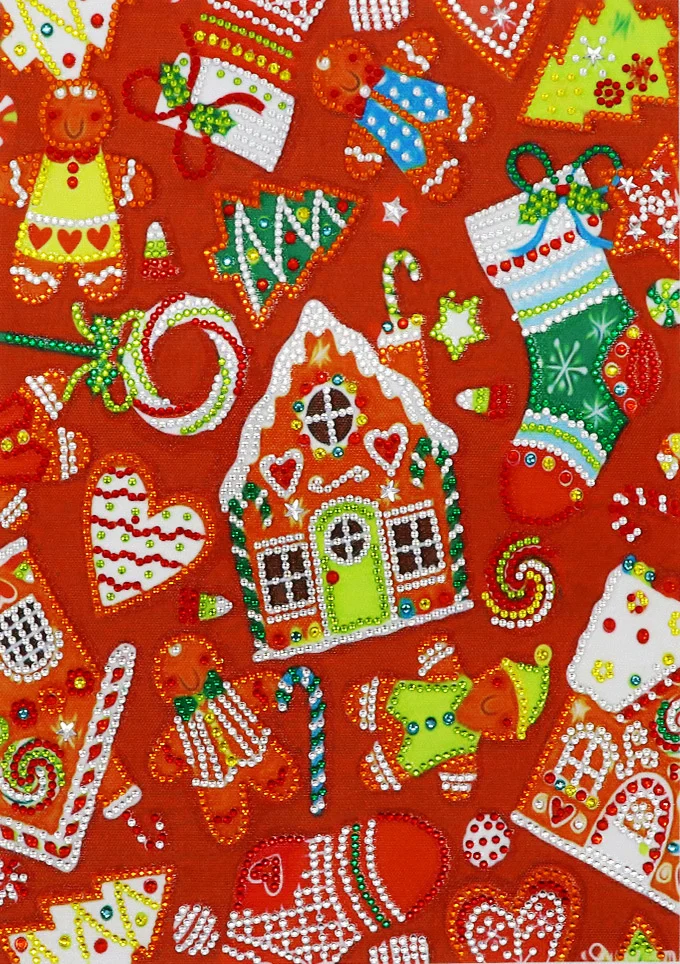 

5D Christmas gift special shaped diamond crystal round diamond DIY embroidery decorative painting 30 * 40cm for sale